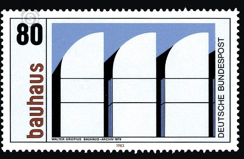 100th birthday of Walter Gropius, architect and founder of the Bauhaus art academy - Germany / Federal Republic of Germany 1983 - 80 Pfennig