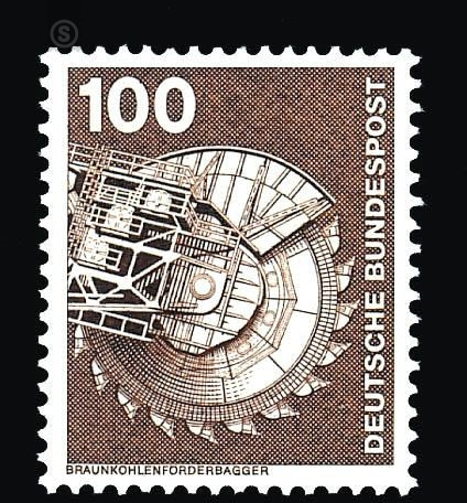 Postage stamps: industry and technology - Germany / Federal Republic of Germany 1975 - 100 Pfennig