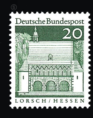 Postage stamps: German buildings from twelve centuries - Germany / Federal Republic of Germany 1967 - 20 Pfennig