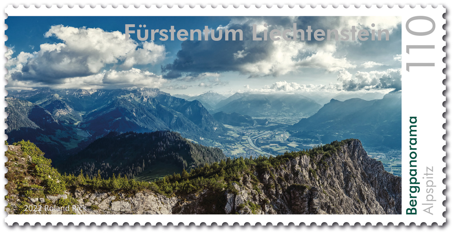 Bergpanorama Alpspitz - Liechtenstein 2022 - 1.10 Swiss Franc