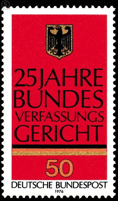 25 years Federal Constitutional Court - Germany / Federal Republic of Germany 1976 - 50 Pfennig