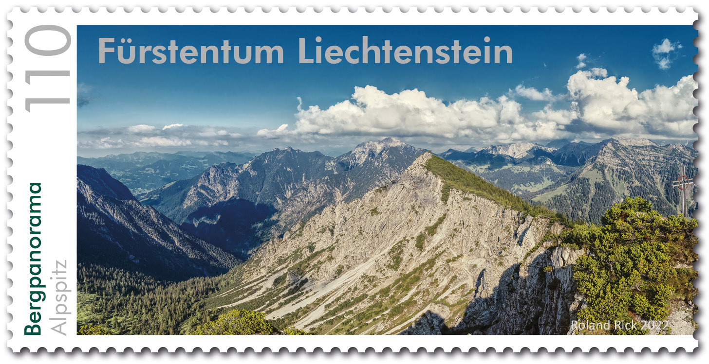 Bergpanorama Alpspitz - Liechtenstein 2022 - 1.10 Swiss Franc